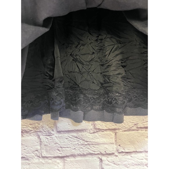 Anthropologie Odille Grey Knit Pleated Mini Skirt Size 8 - Picture 5 of 8